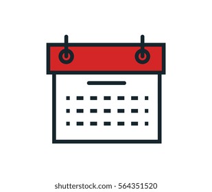 calendar reminder isolated icon