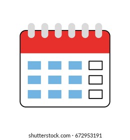 calendar reminder isolated icon