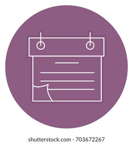 calendar reminder isolated icon