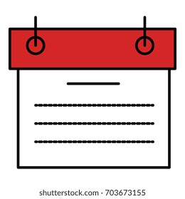 calendar reminder isolated icon