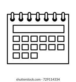 calendar reminder isolated icon