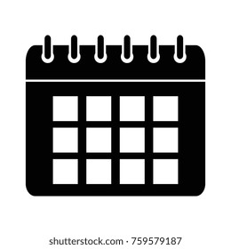 calendar reminder isolated icon