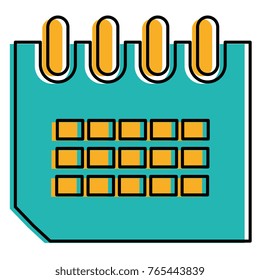 calendar reminder isolated icon