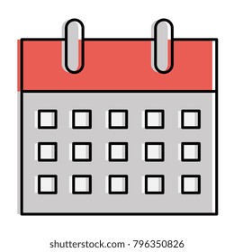 calendar reminder isolated icon