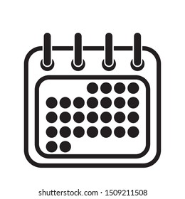 calendar reminder isolated icon vector illustration