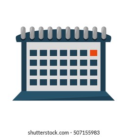 calendar reminder isolated icon vector illustration design