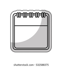 calendar reminder isolated icon vector illustration design