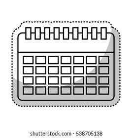calendar reminder isolated icon vector illustration design