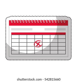 calendar reminder isolated icon vector illustration design