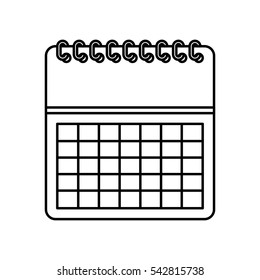 calendar reminder isolated icon vector illustration design