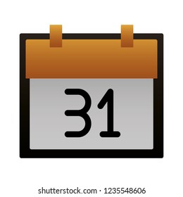 calendar reminder on white background