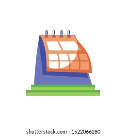 calendar reminder on white background vector illustration desing