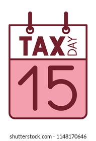 calendar reminder with tax day