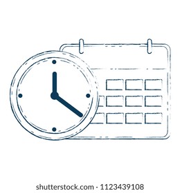 calendar reminder with time clock