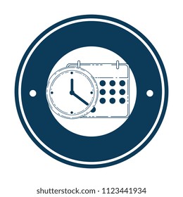 calendar reminder with time clock