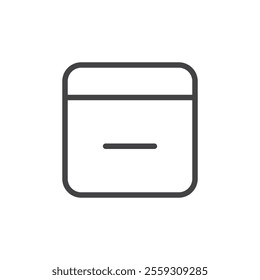 Calendar remove icon Logo symbol outline set