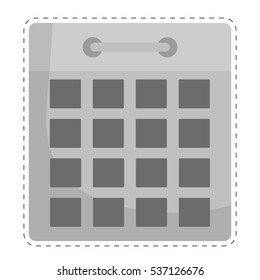 calendar representation icon image vector illustration design 