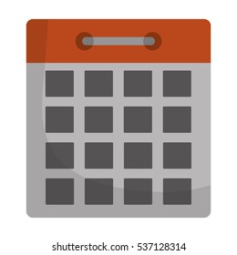 calendar representation icon image vector illustration design 