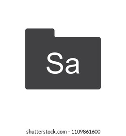 Calendar Saturday icon vector for web design and mobile app in flat style