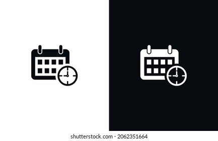 Calendar, schedule and check icon vector for for graphic design, logo, web site, social media, mobile app, ui illustration