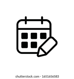 Calendar, Schedule, Date icon vector illustration
