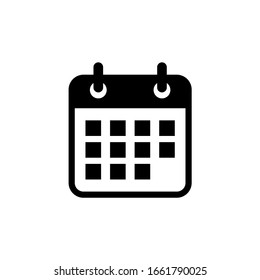 Calendar, Schedule, Date icon vector isolated