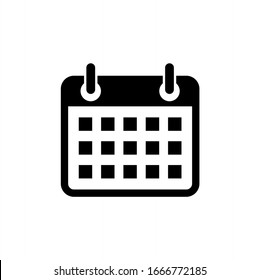 Calendar, Schedule, Date icon vector isolated