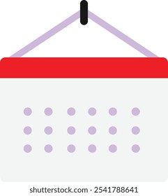 Calendar Schedule Date Icon Vector Flat Illustration