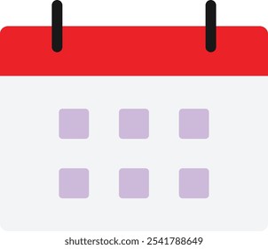 Ilustração Simples do Vetor de Data de Agenda do Calendário