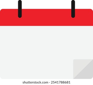 Ilustração Simples do Vetor de Data de Agenda do Calendário