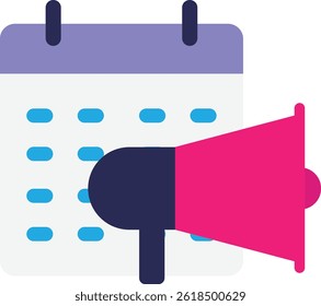 Calendar Schedule Date Icon Vector Flat Illustration