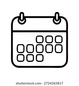 Kalenderterminplan, Datumszeilensymbol, Vektor