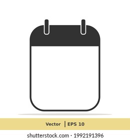 Calendario, Programación, Configuración de fecha, Ilustración del icono de cita. Símbolo de signo de fecha. EPS de icono del vector 10