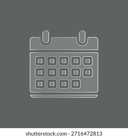 Ícone de Vetor de Data de Agenda de Calendário