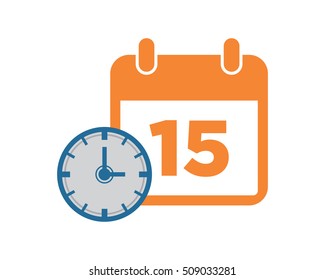 calendar schedule day time image vector icon logo symbol