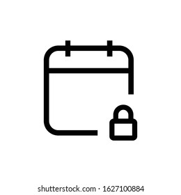 Calendar, Schedule, Event, Date icon vector isolated on white background