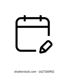 Calendar, Schedule, Event, Date icon vector isolated on white background