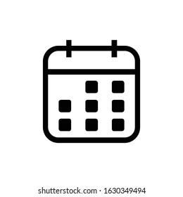 Calendar, Schedule, Event, Date icon vector isolated on white background