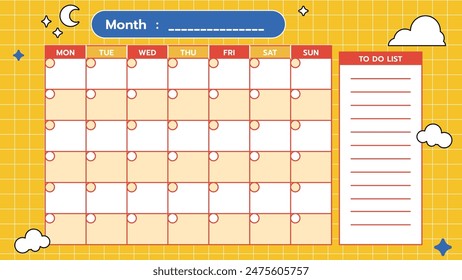 Calendar Schedule Graphic Vector Design