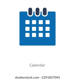 Concepto de icono de calendario y planificación