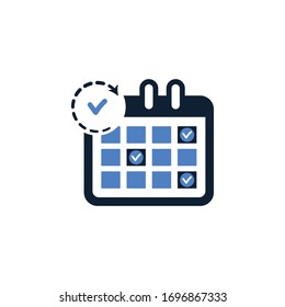 Calendar Schedule Icon design vector