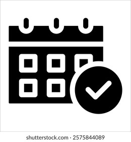 Calendar Schedule Icon Element For Design