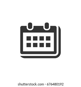 Calendar Schedule Icon Logo Template Illustration Design. Vector EPS 10.