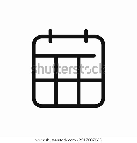 calendar schedule icon sign vector