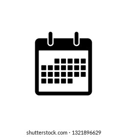Calendar, schedule icon. Signs and symbols can be used for web, logo, mobile app, UI, UX