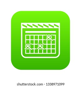 Calendar for schedule icon. Simple illustration of calendar for schedule vector icon for web
