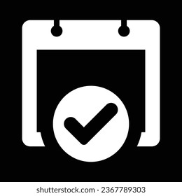 Calendar schedule icon symbol image vector. Illustration of the modern appointment reminder agenda symbol graphic design image