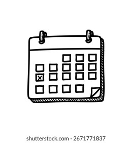Icono de Calendario para Gestión del Tiempo y Planificación de Negocios