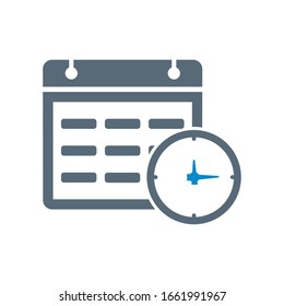 Calendar, schedule icon (vector illustration)