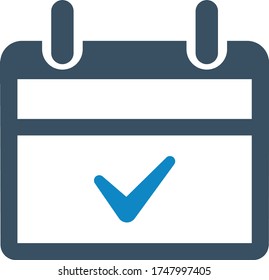 Icono de programación de calendario (ilustración vectorial)